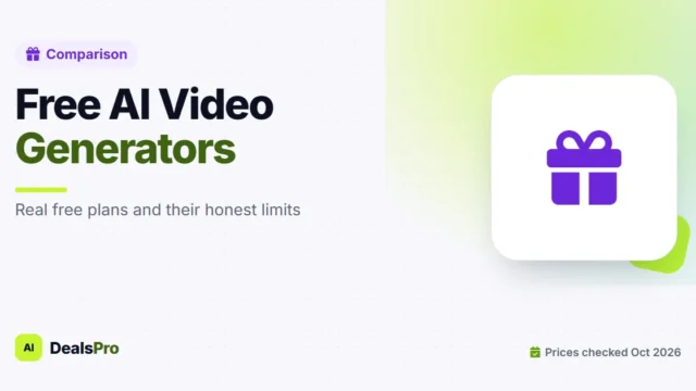 Featured image: free ai video generators on AIDealsPro