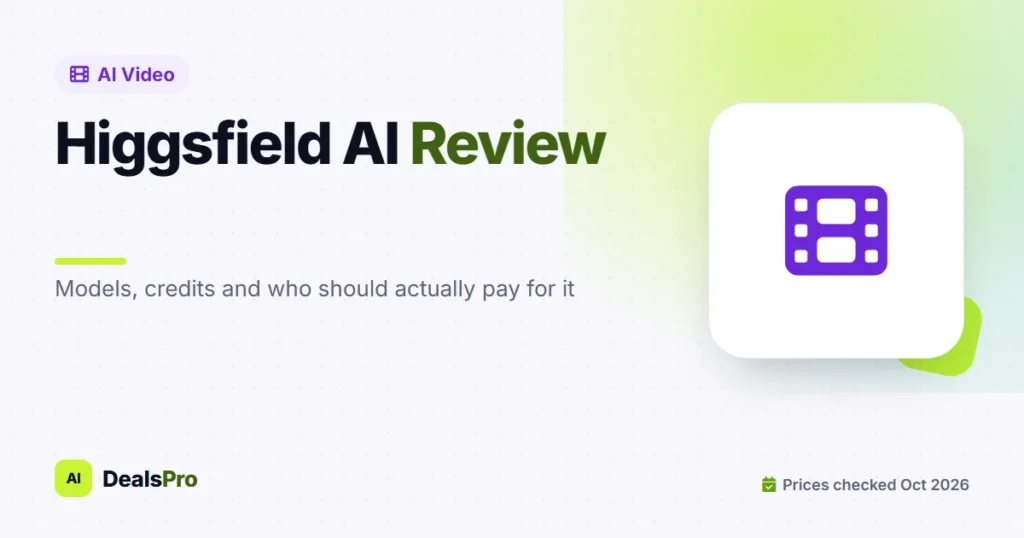 Featured image: higgsfield ai review on AIDealsPro