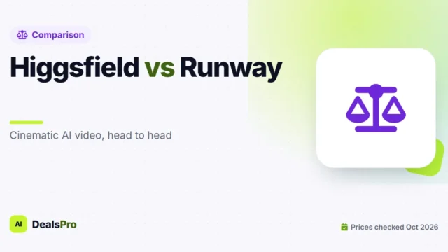 Featured image: higgsfield vs runway on AIDealsPro