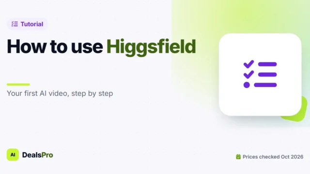 Featured image: how to use higgsfield on AIDealsPro