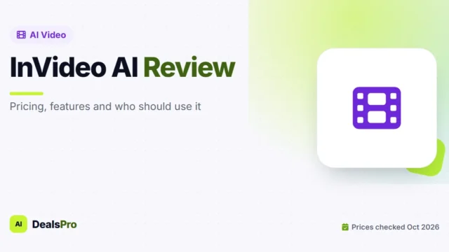 Featured image: invideo ai review on AIDealsPro